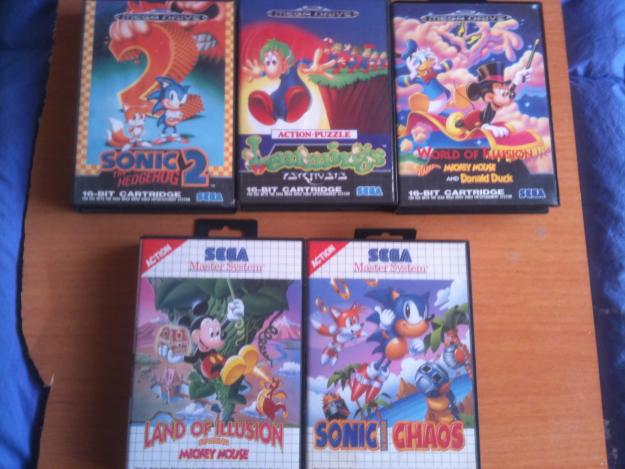 PACK JUEGOS SEGA MASTER SYSTEM Y MEGADRIVE