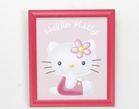 CUADRO HELLO KITTY MARCO MADERA