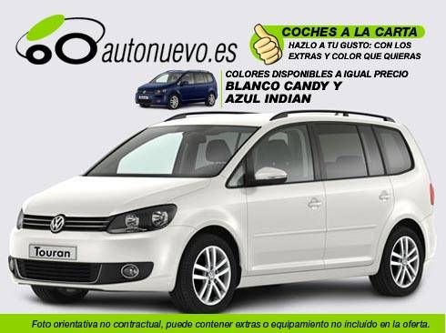 Volkswagen Touran Advance 2.0Tdi i 140cv Manual 6vel. Blanco Candy ó Azul Indian. Nuevo. Nacional. A la Carta.