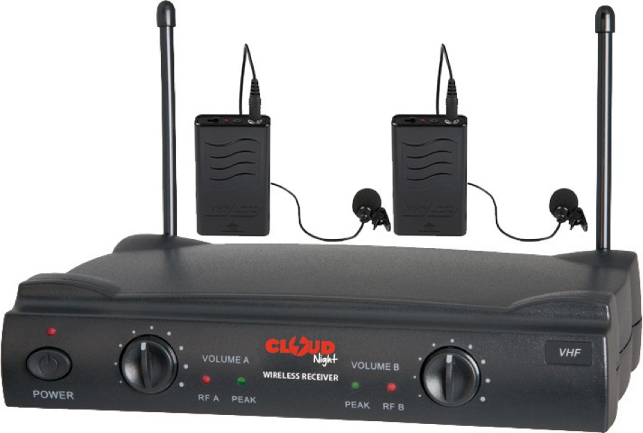 Sistema micro VHF inalámbrico doble (2 Micros Petaca)