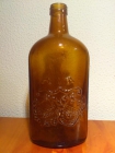 Botella LARIOS MÁLAGA Marrón. Muy antigua.Marca labrada en el propio cristal - mejor precio | unprecio.es