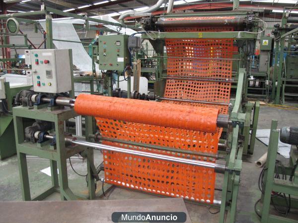 Línea de fabricación de mallas plásticas. Ref. GT-1626