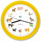 Reloj Pared KooKoo "KidsWorld" amarillo - mejor precio | unprecio.es