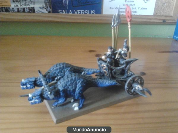 carro elfos oscuros warhammer