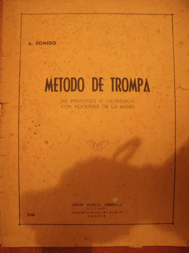 Vendo método de trompa escrito en 1871