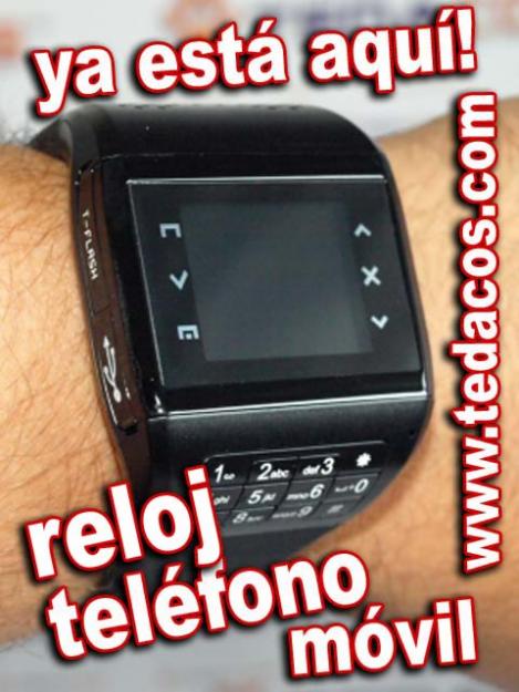 Vendo RELOJ TELEFONO MOVIL DE PULSERA BLUETOOTH GSM LIBRE ( DUAL SIM ) TEDACOS RJX2GSM