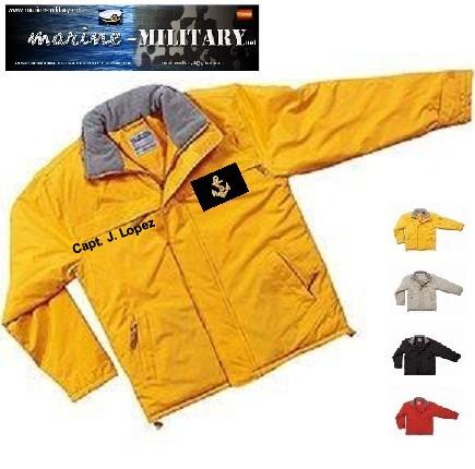 Parka náutica  marine military  capitán de yate.personalizada