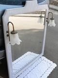 espejo de cuarto de baño con 2 tulipas