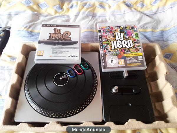 Dj hero 2 con mesa de mezcla y gratis Dj hero1 PS3