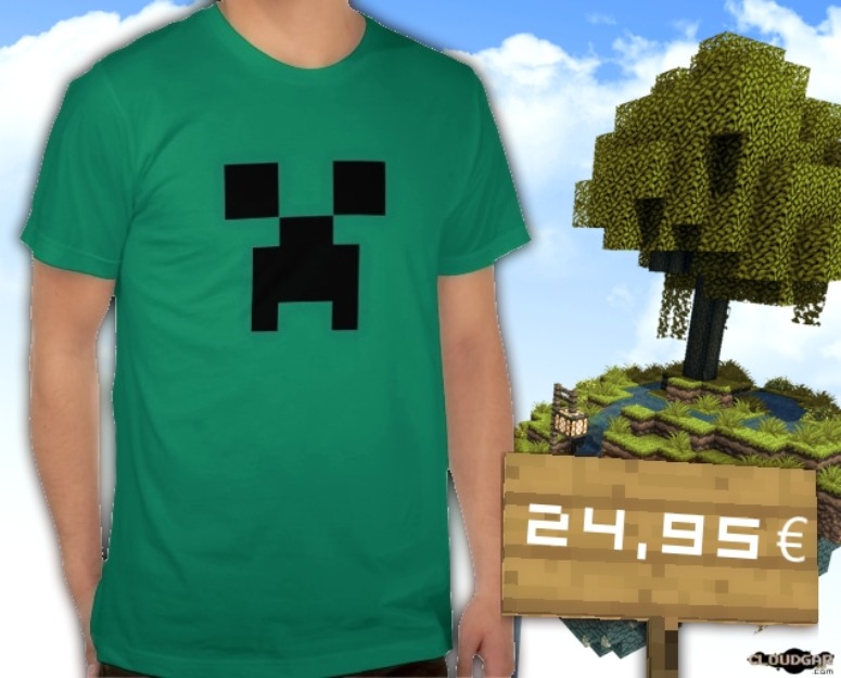 ¡Camiseta Creeper de Minecraft!