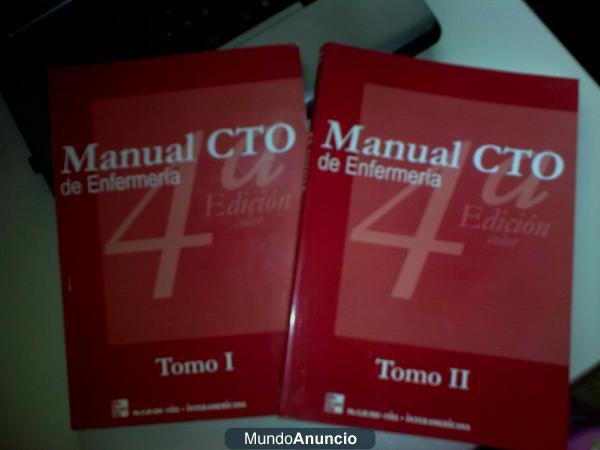 VENDO MANUAL CTO 4ª ED. - LOS DOS TOMOS NUEVOS Y A COLOR