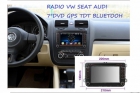 RADIO VW SEAT AUDI SKODA 7"HD GPS DVD USB SD BLUETOOTH - mejor precio | unprecio.es