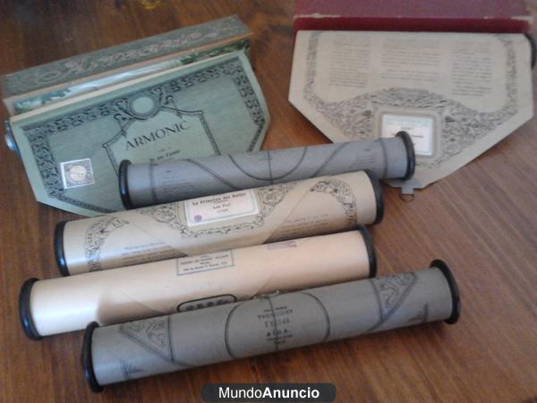 ROLLOS DE PIANOLA ANTIGUOS