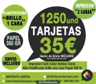 1250 unid Tarjetas de visita baratas, 35€ - mejor precio | unprecio.es