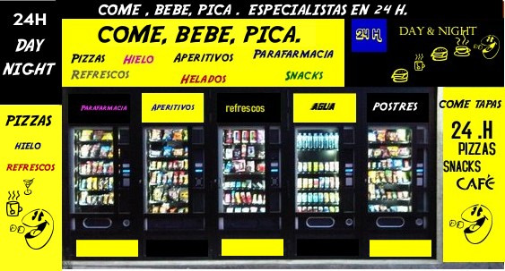 Vending tiendas 24 horas