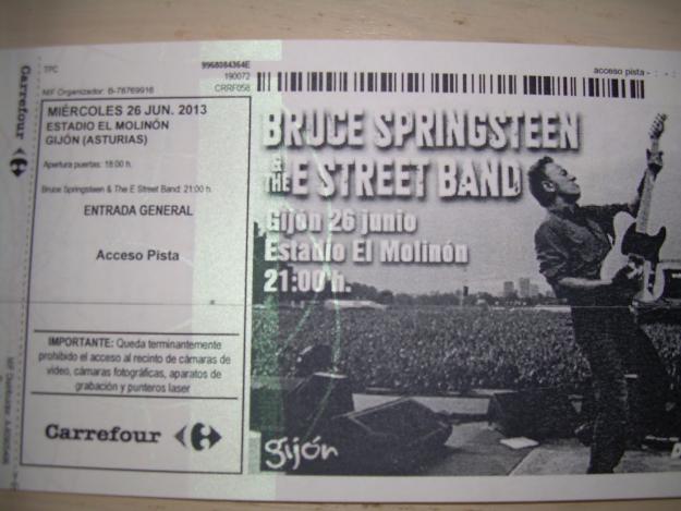 Entradas concierto bruce springsteen gijón 2013