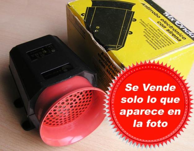 Antirrobo electronico alarma con sirena MxOnda