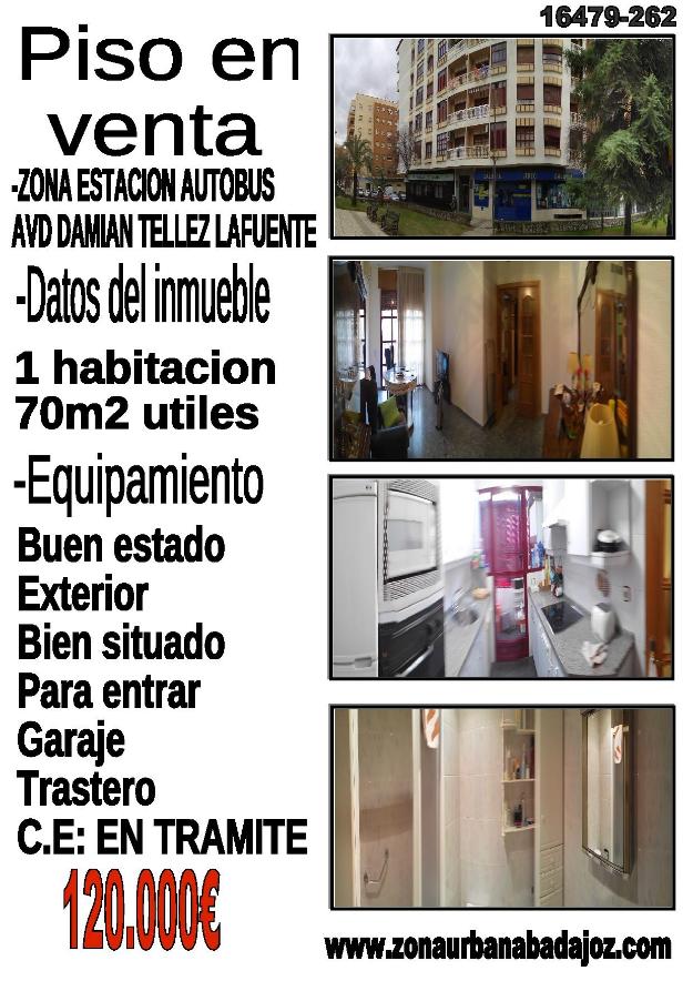 Apto 1d muy bien situado en avd. damian tellez lafuente