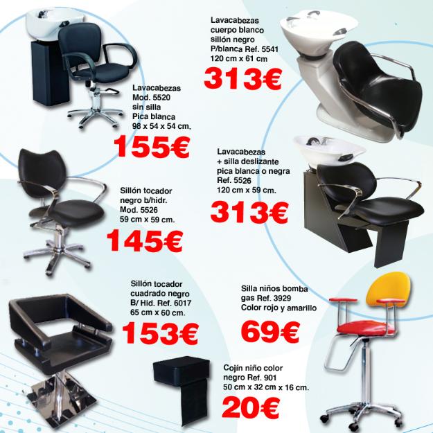 Mobiliario peluquería.precios especiales.