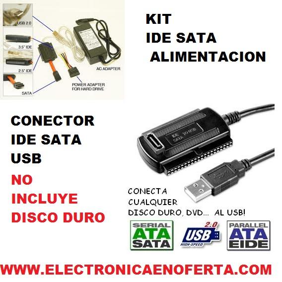 Adaptador ide sata usb conecta tu disco duro por usb