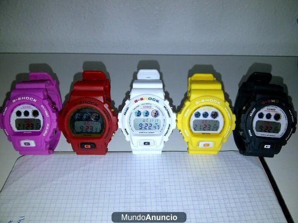 Relojes Casio G-Shock, varios colores