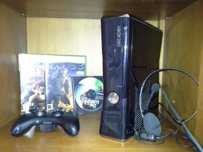 Xbox360 Elite Edición de 250G wifi integrado y+mando+juegos+micro