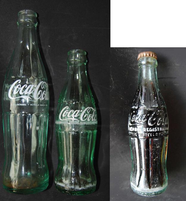 Botellas coca cola (lote 3 botellas)