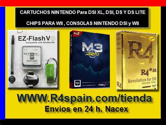 CARTUCHOS para NINTENDO DSI XL , DSI (M3I ZERO , R4I , EZFLASH )