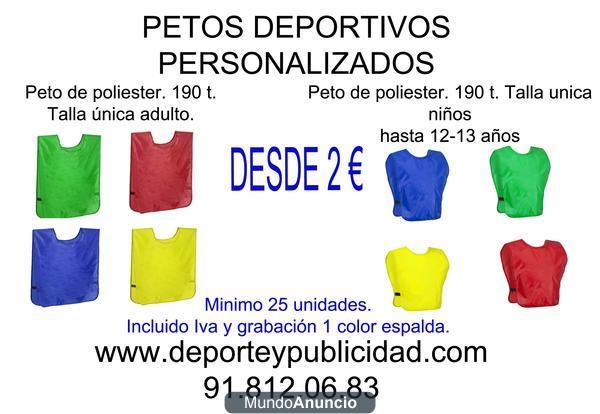 Petos deportivos personalizados