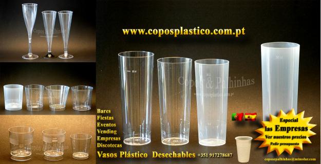 Vasos de Plastico y Envases monousos - Copos Plastico Copos e Palhinhas