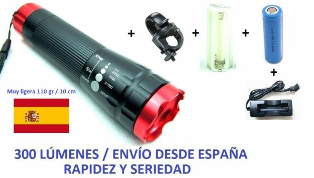 LUZ LED CREE Q5 300 LUMENES LITIO BICI MTB SIGMA