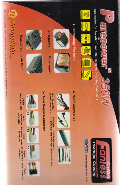Fuente de alimentacion 0db sin ruido  (no silenciosa) 1smana d uso pvp 150€ vendo x 90€
