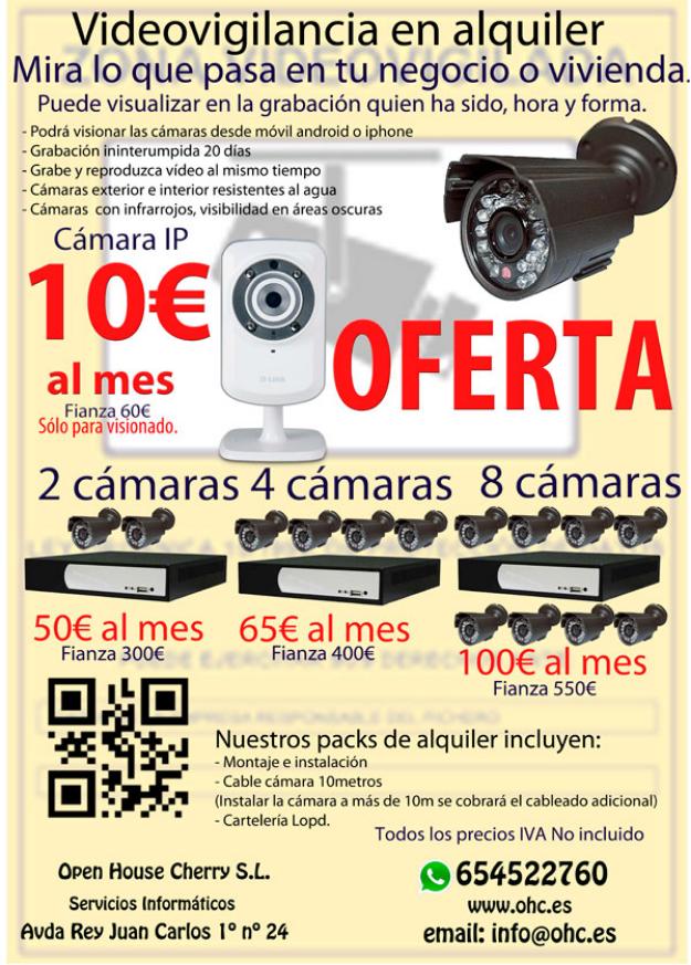 Alquiler de Videovigilancia cámaras cctv