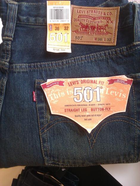 Levis 501 azul oscuro a 40,00 €  tallas 30 a 32