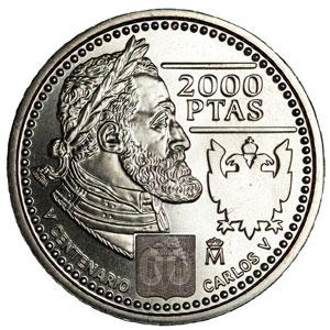 ¡OCASION! MONEDA DE PLATA DE 2000 PESETAS S/C DEL AÑO 2000