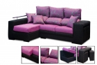 Chaiseslongue reclinable, extraible y 2 pouf en brazos - mejor precio | unprecio.es