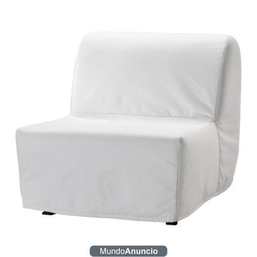 VENDO Sillón cama, Ransta blanco - Fácil de mantener. Funda desenfundable que se puede lavar a máquina.  - De pequeñas d