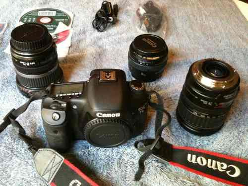 Canon 7d + 3 Lentes + 3 Baterias + 3 Mem, Mochila Y Curso !