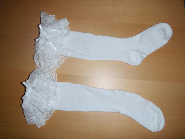 Disfraz Cosplay Lolita Calcetines Blancos