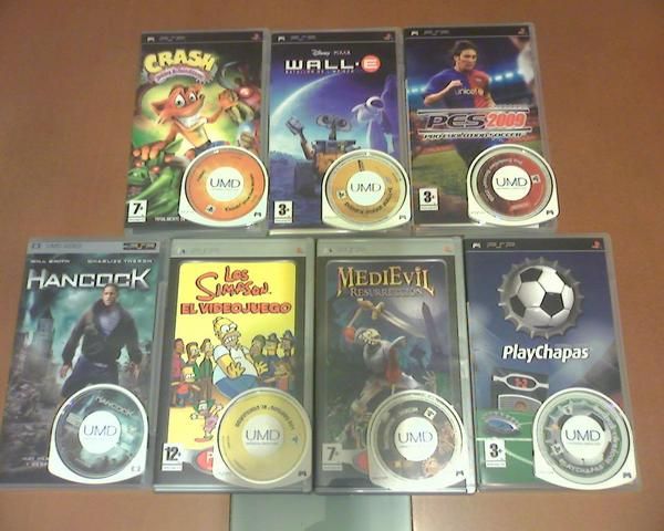 Vendo Pack 6 Juegos PSP+Regalo UMD Hancock