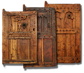 Colección de puertas antiguas Marroquíes