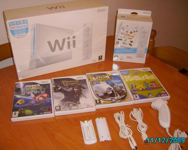Consola Wii + 6 Juegos + Accesorios‏