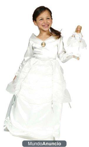 Cesar A996-003  - Princesa Blanca muñeca Barbie con vestido Tamaño 128 (el tamaño de la información en los envases: 8 /