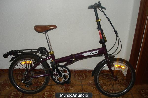 bicicleta b`twin plegable