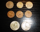 Lote de ocho Monedas -antiguas -americanas - mejor precio | unprecio.es