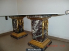 VENDO MESA DE DISEÑO ITALIANO, CRISTAL MARMOL Y MADERA. UNICA - mejor precio | unprecio.es