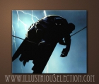 Batman "El caballero oscuro" (Frank Miller) Cuadro pintado a mano 40x50cm - mejor precio | unprecio.es
