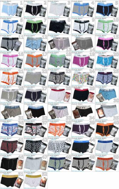 Boxes calvin klein y otras marcas