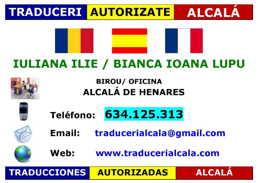 Traducciones autorizadas rumano-español ( ALCALÁ DE HENARES)