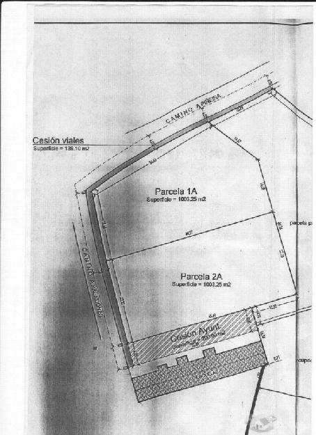 Parcela o parcelas de 1003m2 o 2006m2 con permisos para edificar.